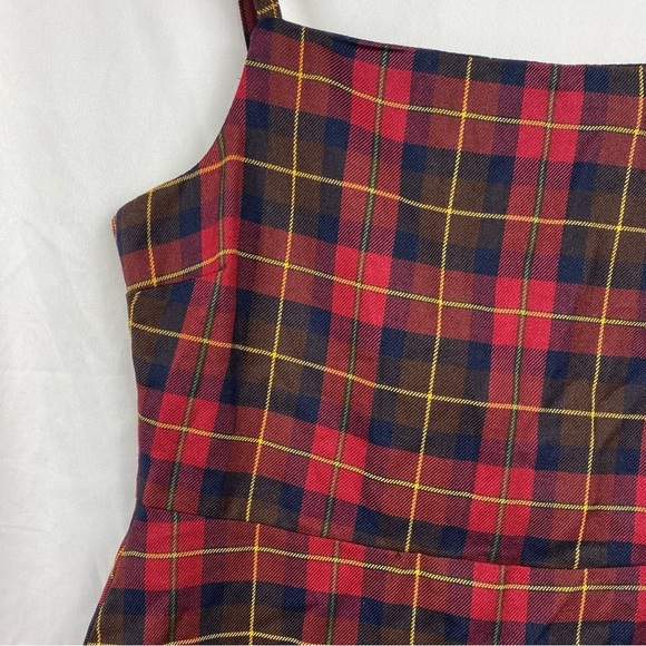 Nasty Gal Collection Women’s Plaid Mini Dress Size 8 - Picture 10 of 16